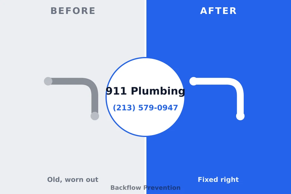 Before and after: plumbing repair Walters, OK